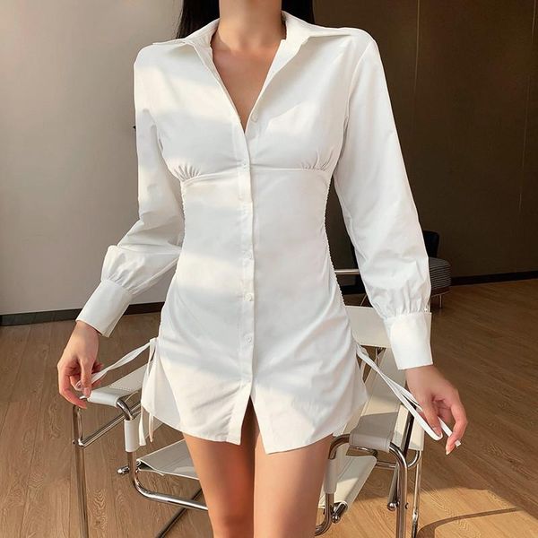 casual dresses fashion women double-sided drawstring shirt dress 2021 fall slim long sleeve high waist mini hip pencil, Black;gray
casual dresses fashion women double-sided drawstring shirt dress 2021 fall slim long sleeve high waist mini hip pencil, Black;gray