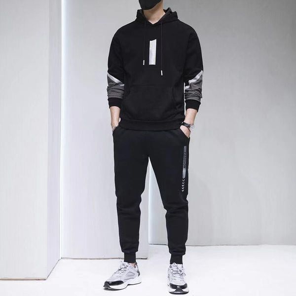 men's tracksuits 2021 autumn suit sweater fashion loose round neck trendy brand korean version of the trend mature stable wear 2 pieces, Gray
men's tracksuits 2021 autumn suit sweater fashion loose round neck trendy brand korean version of the trend mature stable wear 2 pieces, Gray