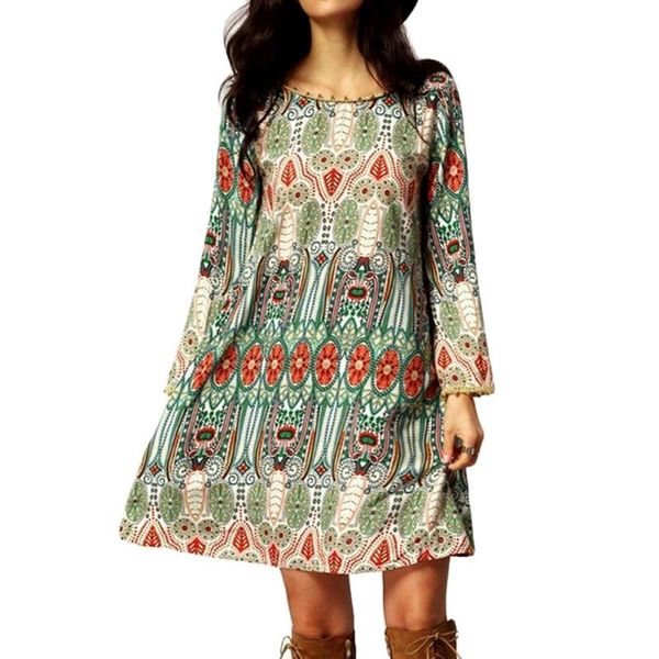 casual dresses lady women boho floral print short dress party long sleeve mini 25#, Black;gray
casual dresses lady women boho floral print short dress party long sleeve mini 25#, Black;gray