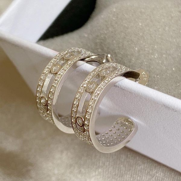 stud brand pure 925 sterling silver jewelry for women moving diamond sliding design wedding party earrings, Golden;silver
stud brand pure 925 sterling silver jewelry for women moving diamond sliding design wedding party earrings, Golden;silver