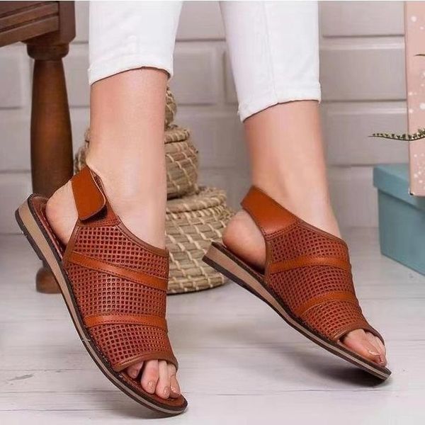fish mouth sandals women's flat slippers summer lat hollowed out roman shoes color matching, Black
fish mouth sandals women's flat slippers summer lat hollowed out roman shoes color matching, Black