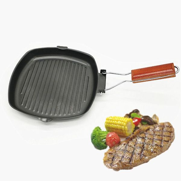 24x24 cm steak frying pan refined iron pot folding thickened non-stick grill cooking barbecue outdoor camping cookware pans
24x24 cm steak frying pan refined iron pot folding thickened non-stick grill cooking barbecue outdoor camping cookware pans