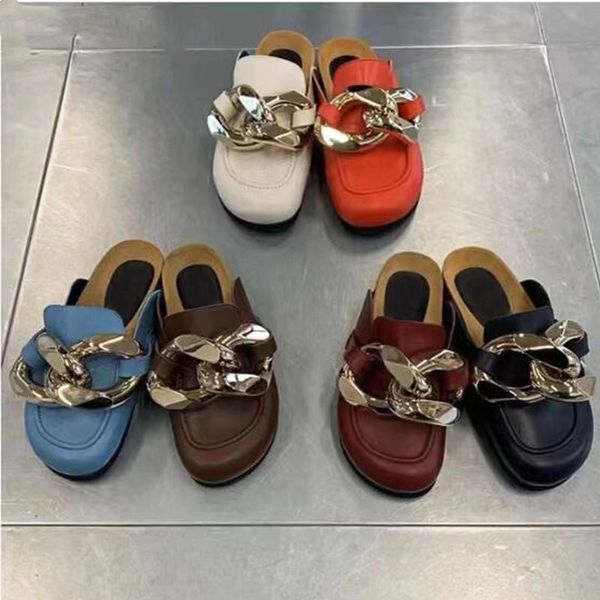 woman shoes metal chain design flat mules women fashion outdoors runway half wrap toe leather slippers mujer 2021, Black
woman shoes metal chain design flat mules women fashion outdoors runway half wrap toe leather slippers mujer 2021, Black