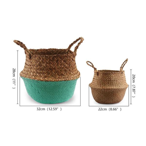 storage baskets 2 foldable hand-woven baskets, folding wicker rattan seaweed 15-color laundry basket panier osier
storage baskets 2 foldable hand-woven baskets, folding wicker rattan seaweed 15-color laundry basket panier osier