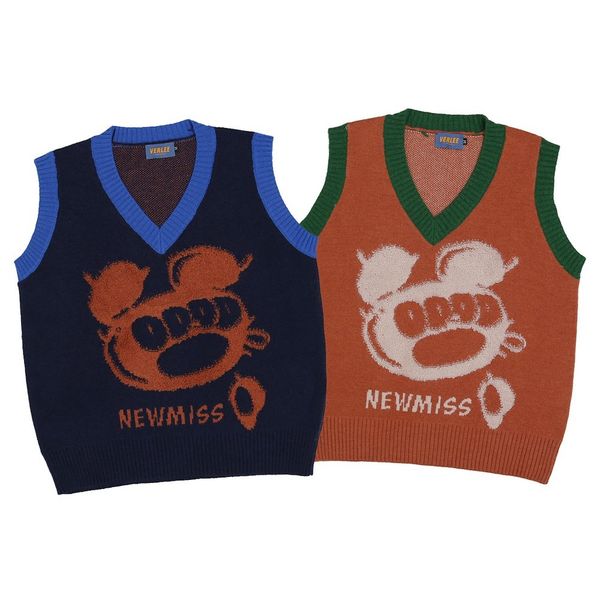 sweaters sweater funny origin of oversized mesh sweaters winter chaleco punto mujer kawaii cute cartoon vest women's clothing 2021, White;black
sweaters sweater funny origin of oversized mesh sweaters winter chaleco punto mujer kawaii cute cartoon vest women's clothing 2021, White;black