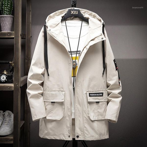 trend long trenchcoat jacket men casual spring bomber hooded zipper windbreaker male fashion outwear thin coat men's trench coats, Tan;black
trend long trenchcoat jacket men casual spring bomber hooded zipper windbreaker male fashion outwear thin coat men's trench coats, Tan;black