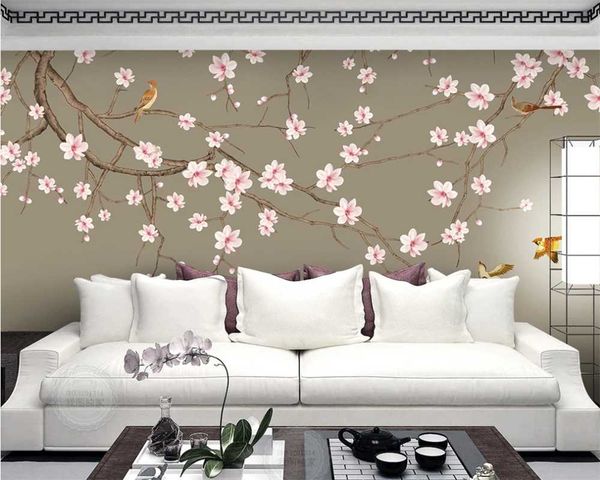 customized 3d wallpaper magnolia hand-painted meticulous flower and bird chinese 8d mural background wall wallpapers
customized 3d wallpaper magnolia hand-painted meticulous flower and bird chinese 8d mural background wall wallpapers