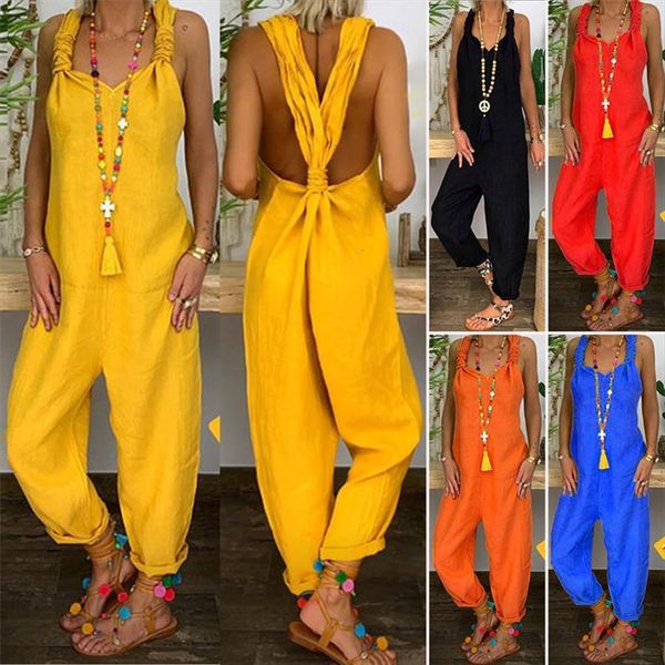 summer casual sleeveless backless womens jumpsuit loose wide leg long pants suit playsuit plus size 3xl, Black;white
summer casual sleeveless backless womens jumpsuit loose wide leg long pants suit playsuit plus size 3xl, Black;white