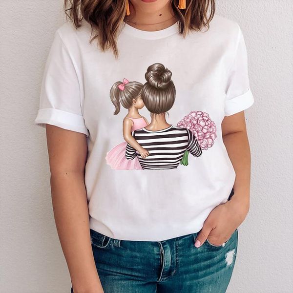 men graphic girl daughter striped cute cartoon mom mama mother clothes clothing tees print female t shirt, White;black
men graphic girl daughter striped cute cartoon mom mama mother clothes clothing tees print female t shirt, White;black