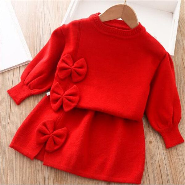2022 spring autumn new childen's sets red knitted kids clothing girls sweater+short skirt two-piece suit fashion bow temperament prince, White
2022 spring autumn new childen's sets red knitted kids clothing girls sweater+short skirt two-piece suit fashion bow temperament prince, White