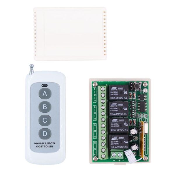 smart home control dc 12v 5v 433mhz universal wireless remote switch 4ch relay receiver module with 4 channel rf 433 mhz transmitter
smart home control dc 12v 5v 433mhz universal wireless remote switch 4ch relay receiver module with 4 channel rf 433 mhz transmitter