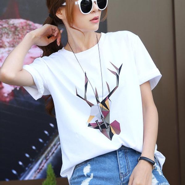 women's t-shirt plus size white printed cotton graphic t shirt women summer casual female streetwear o-neck short sleeve korean tee
women's t-shirt plus size white printed cotton graphic t shirt women summer casual female streetwear o-neck short sleeve korean tee