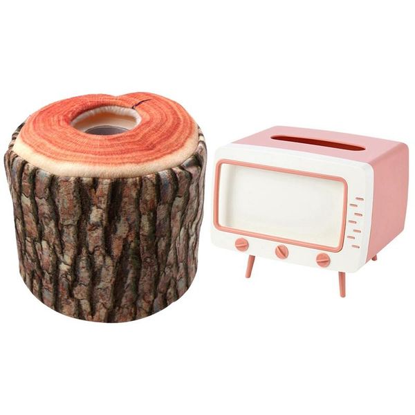 pcs imitation tree bark tissue box napkin holder case & 1 tv appearance with phone stand holder(b) boxes napkins
pcs imitation tree bark tissue box napkin holder case & 1 tv appearance with phone stand holder(b) boxes napkins