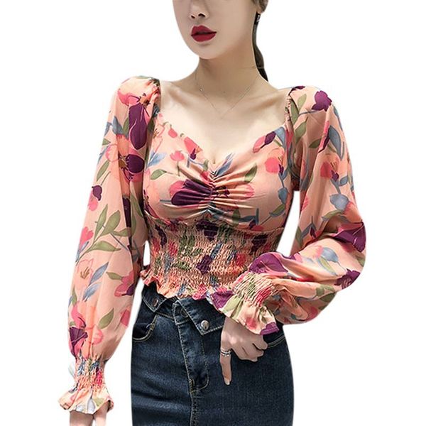 blouses square collar printed chiffon shirts off-shoulder short slimming lantern sleeve temperament camisa x0521, White
blouses square collar printed chiffon shirts off-shoulder short slimming lantern sleeve temperament camisa x0521, White