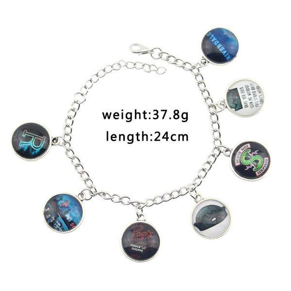 link, chain riverdale bracelets for women charms pendants bracelet bangle girls jewelry movie gift drop, Black
link, chain riverdale bracelets for women charms pendants bracelet bangle girls jewelry movie gift drop, Black