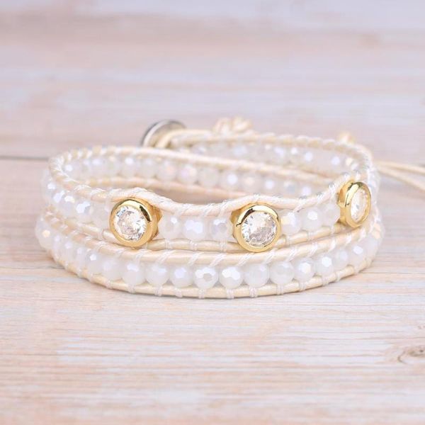 tennis kelitch crystal beads 2 strand wrap bracelets cuff chain handmade sparkly leather bangles women jewelry, Golden;silver
tennis kelitch crystal beads 2 strand wrap bracelets cuff chain handmade sparkly leather bangles women jewelry, Golden;silver