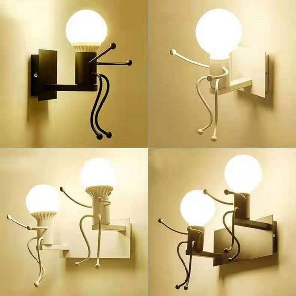 wall lamp nodic creative small man iron lights metal simple cartoon robot sconce lamps for indoor art decor light
wall lamp nodic creative small man iron lights metal simple cartoon robot sconce lamps for indoor art decor light