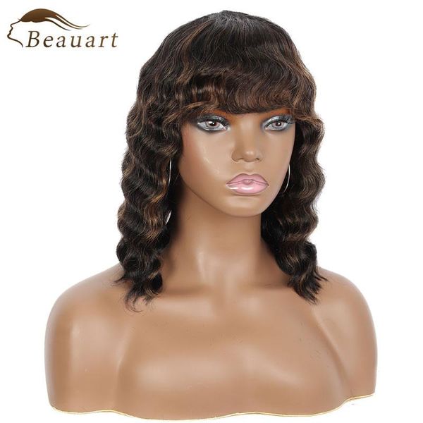 lace wigs beauart body wave 100%human hair full wig with bangs 13" short wavy curly for women ombre brown none front, Black;brown
lace wigs beauart body wave 100%human hair full wig with bangs 13" short wavy curly for women ombre brown none front, Black;brown