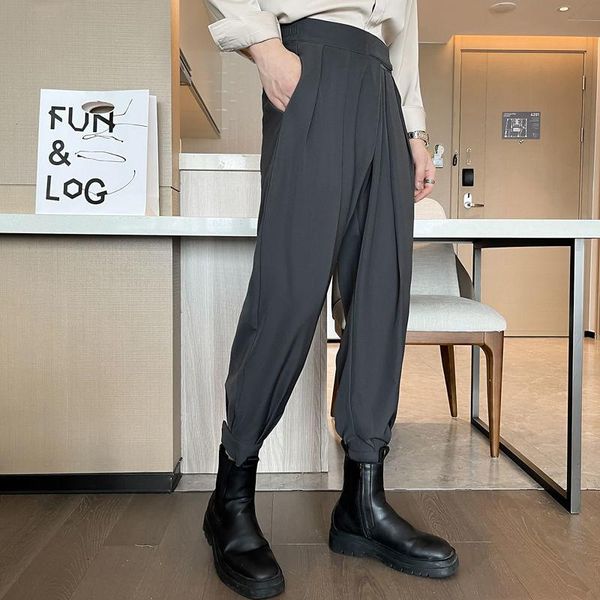 men's pants men trousers micro elastic solid color bunch foot of autumn korean fashion leisure tidal current streetwear time limited, Black
men's pants men trousers micro elastic solid color bunch foot of autumn korean fashion leisure tidal current streetwear time limited, Black