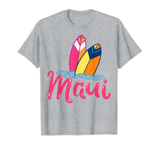 surfboard maui surfing surfer beach vacation windsurfing t-shirt, White;black