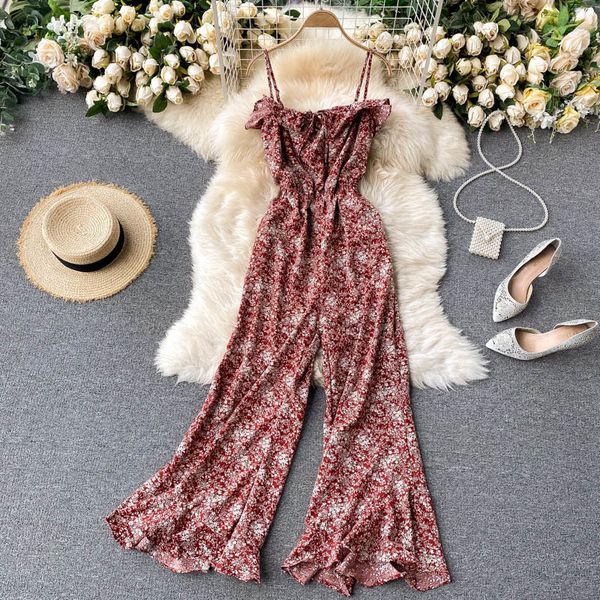 dresses women floral strap jumpsuits summer design fashion sleeveless off shoulder ruffles wide leg long rompers, Black;gray
dresses women floral strap jumpsuits summer design fashion sleeveless off shoulder ruffles wide leg long rompers, Black;gray