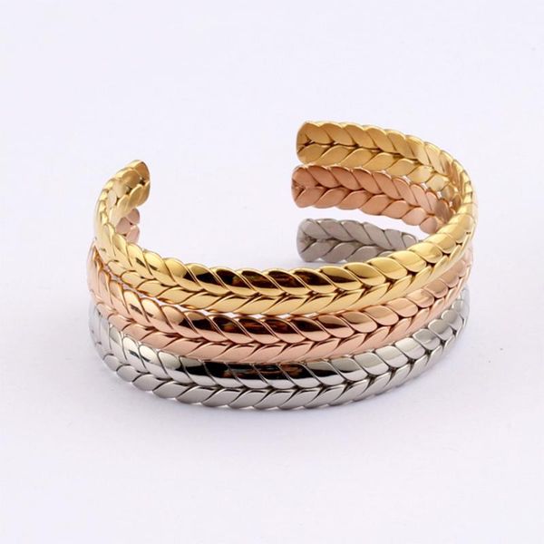 bangle rose gold bracelet wheat design cuff bracelets for women adjustable jewelry, Black
bangle rose gold bracelet wheat design cuff bracelets for women adjustable jewelry, Black