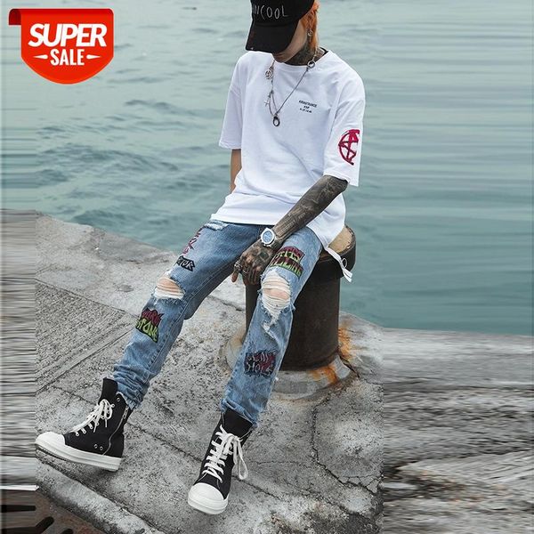 plus size hole print pencil pants streetwear graffiti vaqueros hombre ripped jeans for men hip hop skinny trousers #gz1t, Blue
plus size hole print pencil pants streetwear graffiti vaqueros hombre ripped jeans for men hip hop skinny trousers #gz1t, Blue