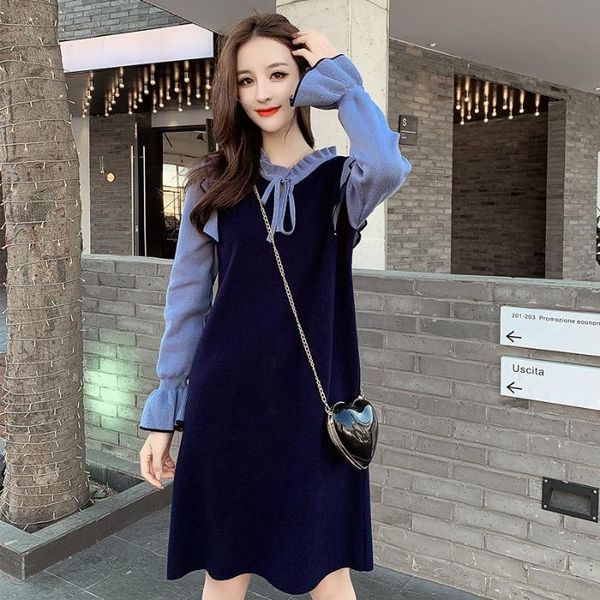 casual dresses long sleeve dress vintage style autumn o-neck empire a-line patchwork ruffles moda feminina women's clothing, Black;gray
casual dresses long sleeve dress vintage style autumn o-neck empire a-line patchwork ruffles moda feminina women's clothing, Black;gray