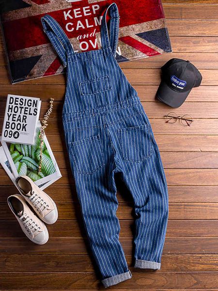 men's jeans stripe printed blue denim bib overalls suspenders jumpsuits coveralls youth jeans gulr
men's jeans stripe printed blue denim bib overalls suspenders jumpsuits coveralls youth jeans gulr