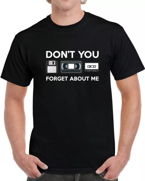 don't you forget about me tapes floppy disk funny retro fan 80s 90s t shirt, White;black
don't you forget about me tapes floppy disk funny retro fan 80s 90s t shirt, White;black