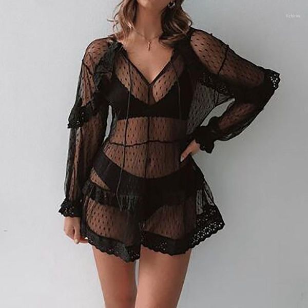 women beach wear bikini cover up lace beachwear swimwear kaftan ladies summer mini dress holiday sundress swimsuit cover-ups women's, White;black
women beach wear bikini cover up lace beachwear swimwear kaftan ladies summer mini dress holiday sundress swimsuit cover-ups women's, White;black