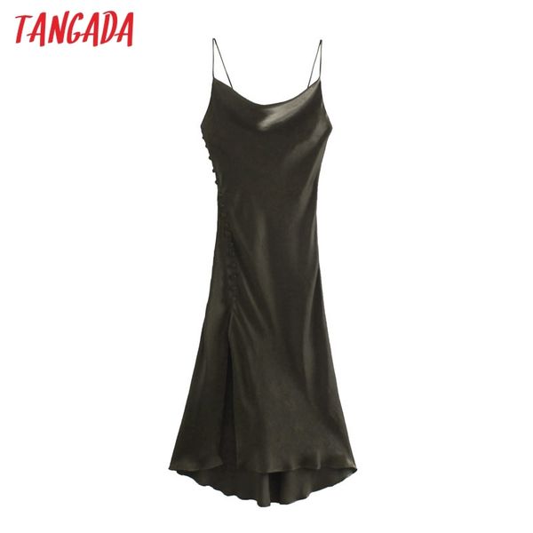 fashion women solid spaghetti strap ladies v neck side buttons midi dress vestidos 3h143 210416, Black;gray
fashion women solid spaghetti strap ladies v neck side buttons midi dress vestidos 3h143 210416, Black;gray