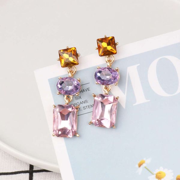wind geometry square glass fashion versatile female earrings ear accessories 52338, Black
wind geometry square glass fashion versatile female earrings ear accessories 52338, Black