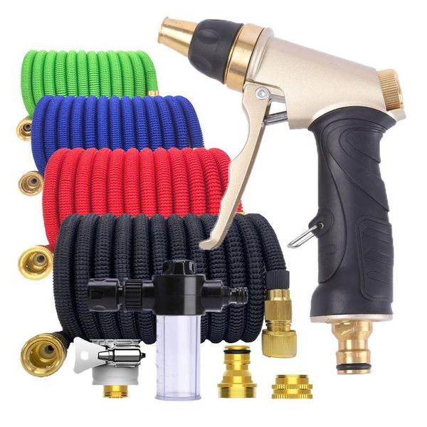 watering equipments high-pressure car wash hose expandable magic pipe cleaning water gun adjustable spray flexible home garden
watering equipments high-pressure car wash hose expandable magic pipe cleaning water gun adjustable spray flexible home garden