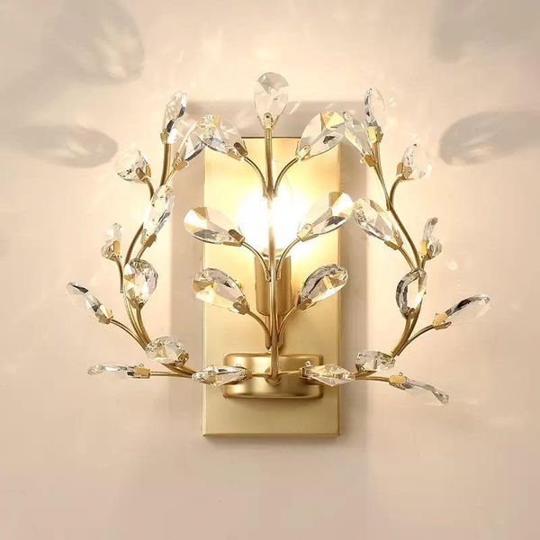 wall lamp nordic style crystal bedroom bedside creative simple gold / silver for home lighting
wall lamp nordic style crystal bedroom bedside creative simple gold / silver for home lighting
