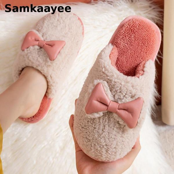 size 36-45 women slippers winter couples butterfly-knot home shoes female indoor warm flats non-slip mujer solid footwear y18, Black
size 36-45 women slippers winter couples butterfly-knot home shoes female indoor warm flats non-slip mujer solid footwear y18, Black