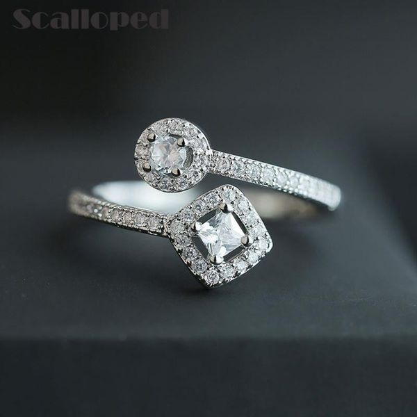wedding rings scalloped european adjustable opening 2021 sparkling zircon geometric design temperament women jewelry anillos, Slivery;golden
wedding rings scalloped european adjustable opening 2021 sparkling zircon geometric design temperament women jewelry anillos, Slivery;golden