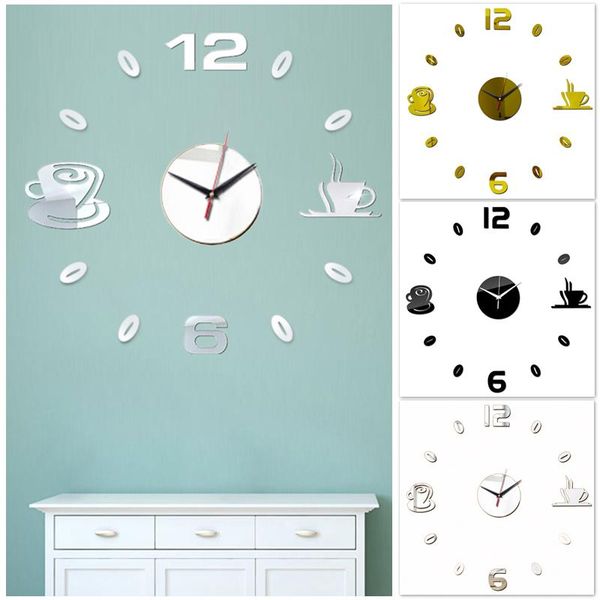 creative wall clock diy 3d acrylic coffee cup beans mirror metallic paint pointer ultra-quiet decoration clocks
creative wall clock diy 3d acrylic coffee cup beans mirror metallic paint pointer ultra-quiet decoration clocks