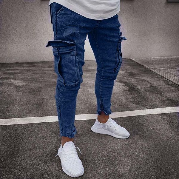 men's jeans fashion mens solid colors stretch denim pant distressed ripped freyed slim fit pocket pencil trousers pantalones hombre#g3, Blue
men's jeans fashion mens solid colors stretch denim pant distressed ripped freyed slim fit pocket pencil trousers pantalones hombre#g3, Blue