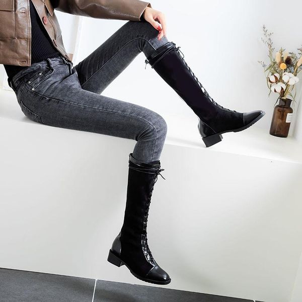 boots size 32 to 43 flats heel black square head long tube roman lace up knight lady thigh high 299b
boots size 32 to 43 flats heel black square head long tube roman lace up knight lady thigh high 299b