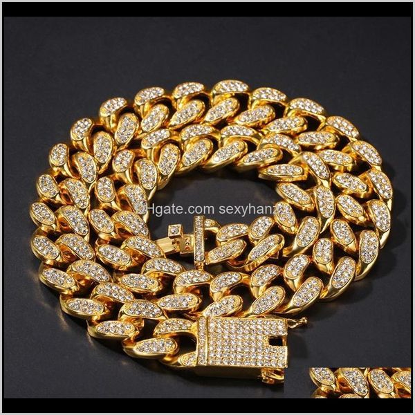 necklaces & pendants drop delivery 2021 hip hop bling chains jewelry men gold plated iced out necklace sier miami cuban link chain 2cm pkmni, Silver
necklaces & pendants drop delivery 2021 hip hop bling chains jewelry men gold plated iced out necklace sier miami cuban link chain 2cm pkmni, Silver