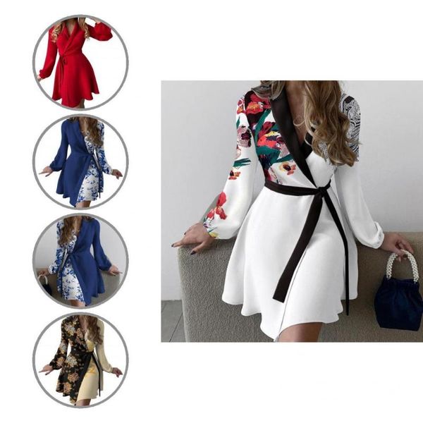 casual dresses women dress elegant floral print satin surface shirt belted office lady, Black;gray
casual dresses women dress elegant floral print satin surface shirt belted office lady, Black;gray