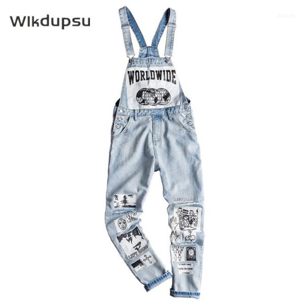 men's jeans 2021 hip hop bib overalls suspenders for men women cartoon trendy fashion denim trousers pants rompers streetwear clothes1, Blue
men's jeans 2021 hip hop bib overalls suspenders for men women cartoon trendy fashion denim trousers pants rompers streetwear clothes1, Blue