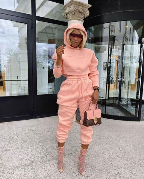 women's two piece pants hooded tracksuit set women spring autumn clothes long sleeve pullover crop and casual fashion female suits, White
women's two piece pants hooded tracksuit set women spring autumn clothes long sleeve pullover crop and casual fashion female suits, White