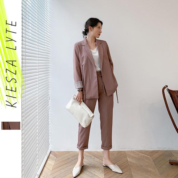 women's suits & blazers fashion women pink pantsuit two piece suit female chic notched blazer trouser set 2021 spring, White;black
women's suits & blazers fashion women pink pantsuit two piece suit female chic notched blazer trouser set 2021 spring, White;black