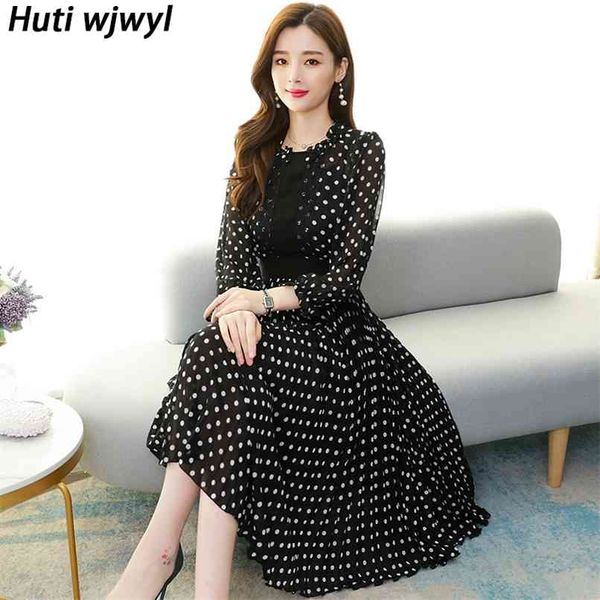 3xl plus size elegant bodycon polka dot dress spring autumn black vintage office lady midi women party casual vestido 210528, Black;gray
3xl plus size elegant bodycon polka dot dress spring autumn black vintage office lady midi women party casual vestido 210528, Black;gray