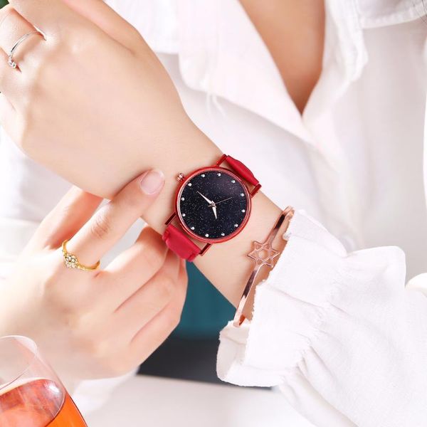 wristwatches women leather starry sky diamond watch casual luxury ladies quartz watches clock relogio feminino drop, Slivery;brown
wristwatches women leather starry sky diamond watch casual luxury ladies quartz watches clock relogio feminino drop, Slivery;brown