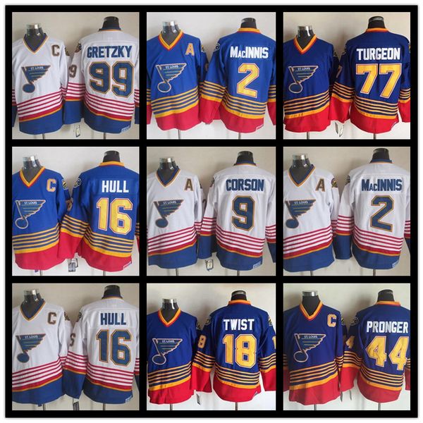 vintage st. louis blues hockey jerseys 44 chris pronger 9 shayne corson 18 tony twist 77 pierre turgeon al macinnis brett hull wayne gretzky, Black;red
vintage st. louis blues hockey jerseys 44 chris pronger 9 shayne corson 18 tony twist 77 pierre turgeon al macinnis brett hull wayne gretzky, Black;red