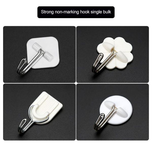 10/20pcs wall hooks strong transparent suction sucker hanger kitchen bathroom multi use adhesive hook door traceless organizer & rails