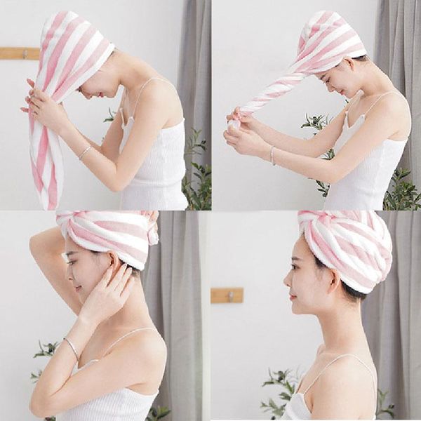 shower caps super water absorption hair dryer cap stripe button bathing hat rapid dry exemp blow women turban bath soft
shower caps super water absorption hair dryer cap stripe button bathing hat rapid dry exemp blow women turban bath soft